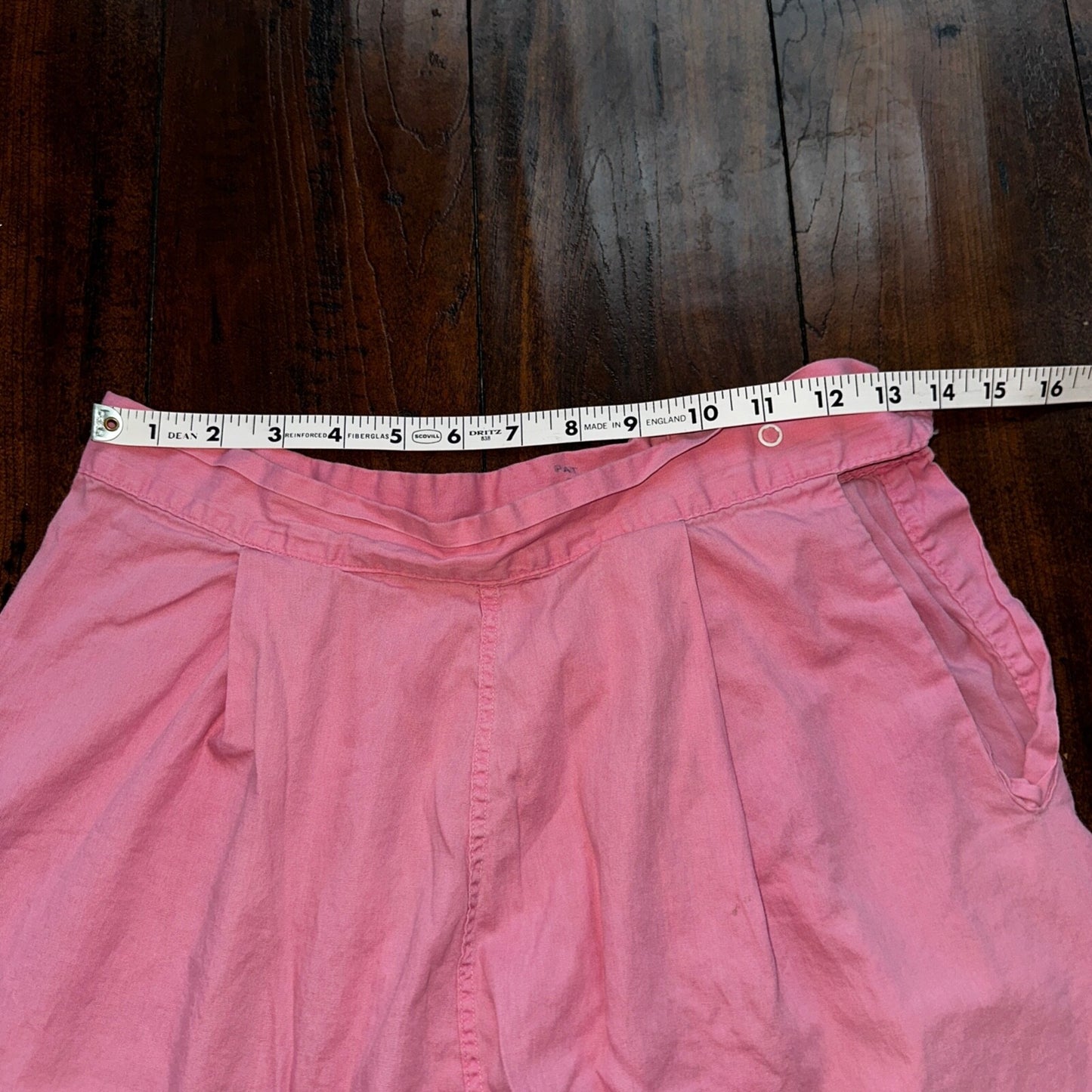 Vintage 50s 60s Tommies Sanforized Sleepwear Pajamas Pair Pants Top Cotton Pink