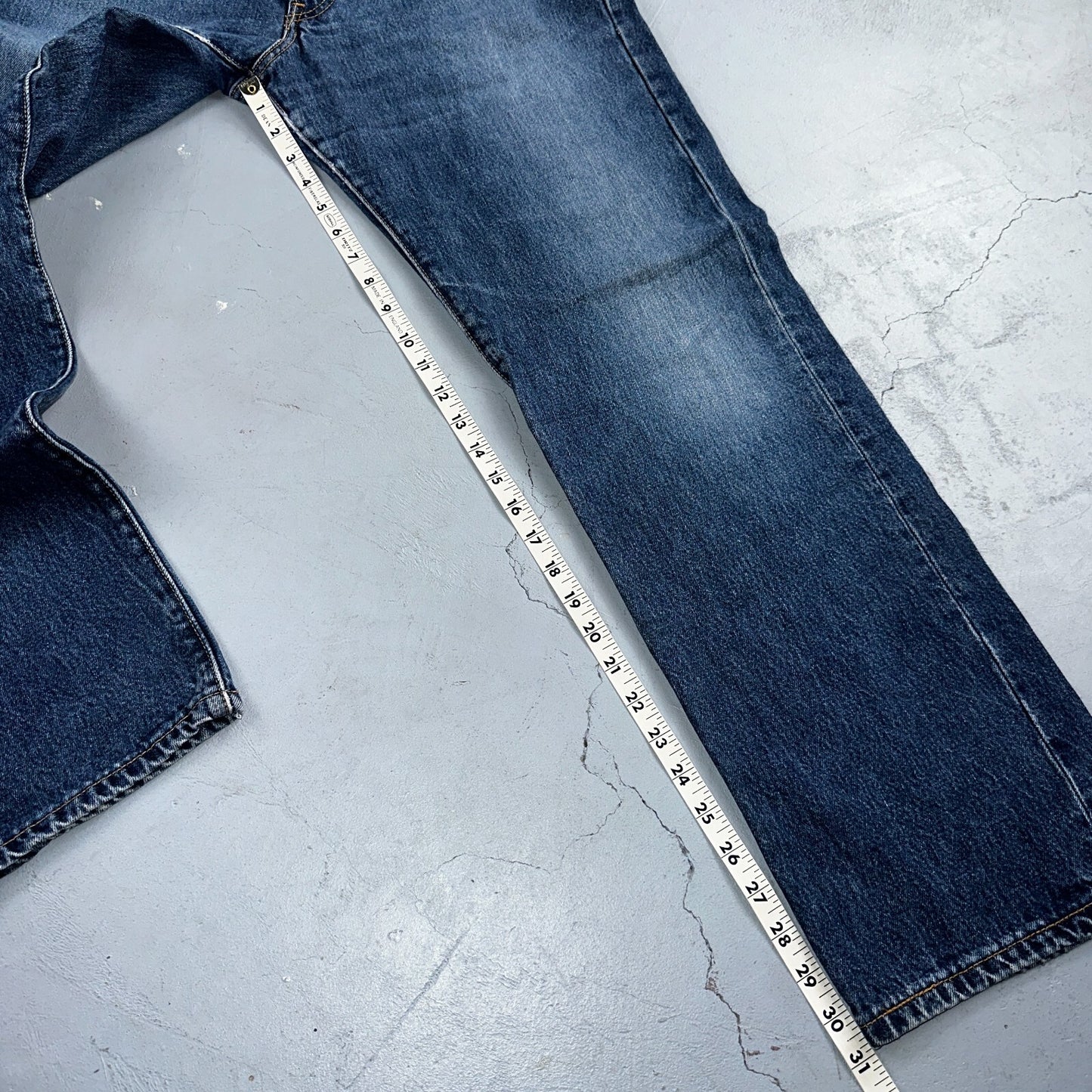 Levis 501 Vintage 90s XX Straight Leg Jeans Y2K Med Wash 33x32 Act 32x31