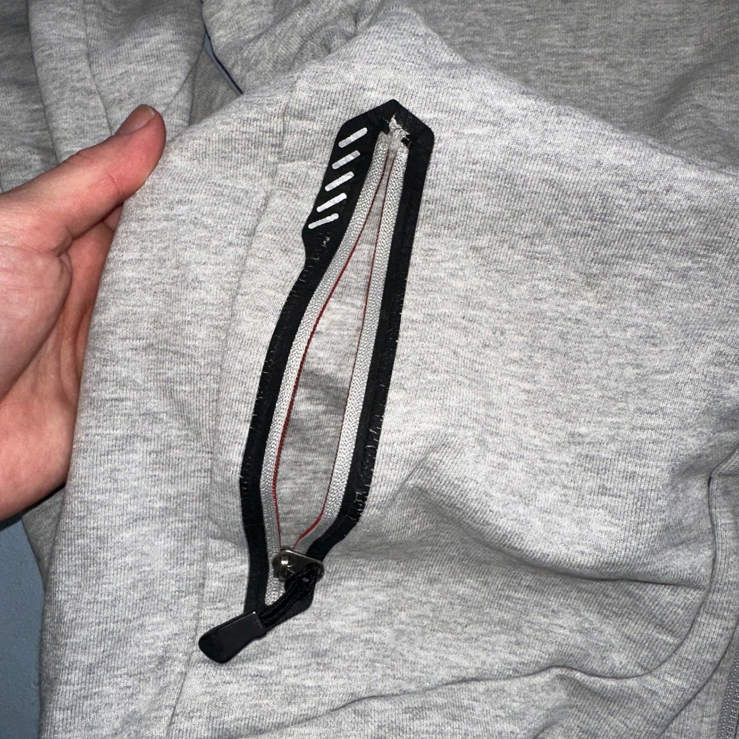 RLX Ralph Lauren Hoodie Mens Medium Gray Hybrid Pullover Gray Logo Training Gym