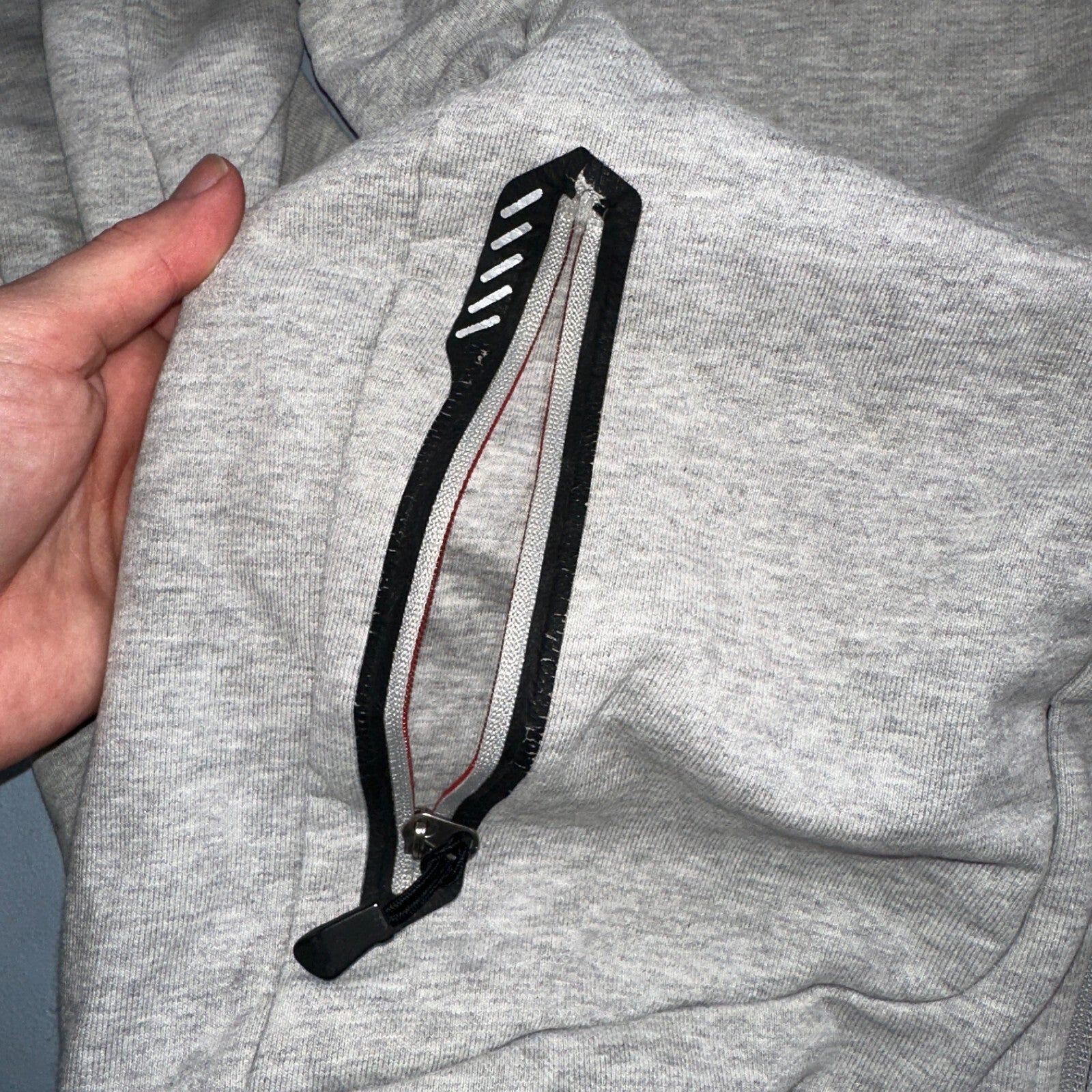 RLX Ralph Lauren Hoodie Mens Medium Gray Hybrid Pullover Gray Logo Training Gym