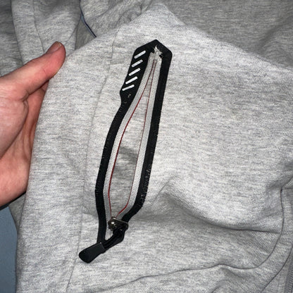 RLX Ralph Lauren Hoodie Mens Medium Gray Hybrid Pullover Gray Logo Training Gym