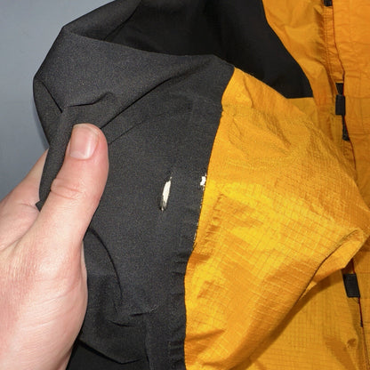 Gore Tex VTG Jacket Mens M Yellow Equinox Mountain Guide Full Zip Goretex Hike