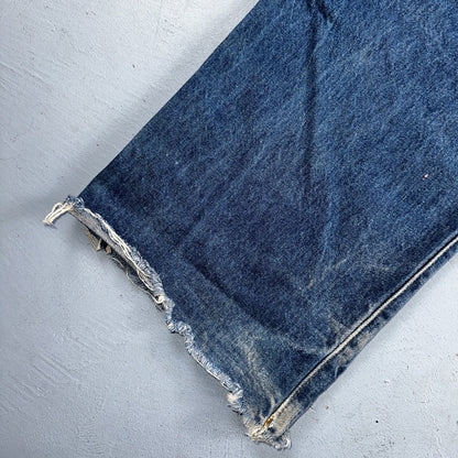Levis 501 Vintage 80s Redline Selvedge USA XX Jeans Med Wash 48x30 Act 44x25