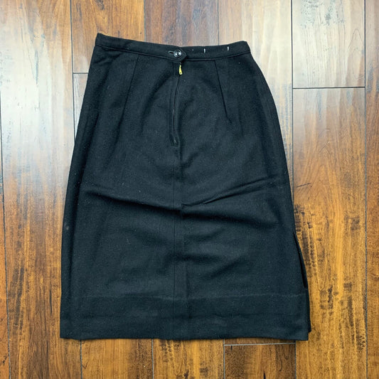 Vintage USA Rockabilly Womens Wool WWII Skirt 60s 70s Top Bottom Sanforized