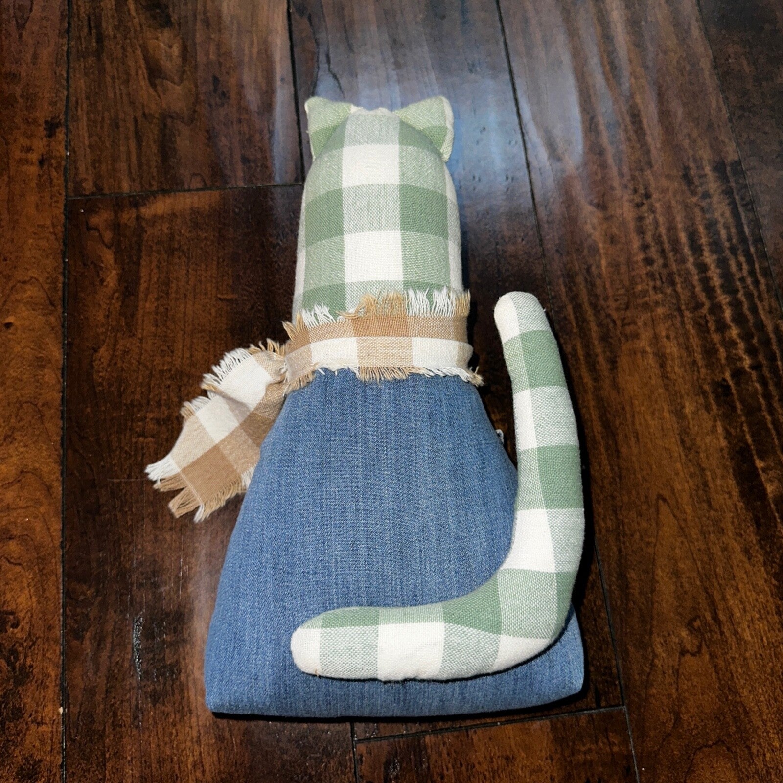 VTG Levis Plush Stuffed Animal Handmade USA Orange Tab Halloween Cat Decor