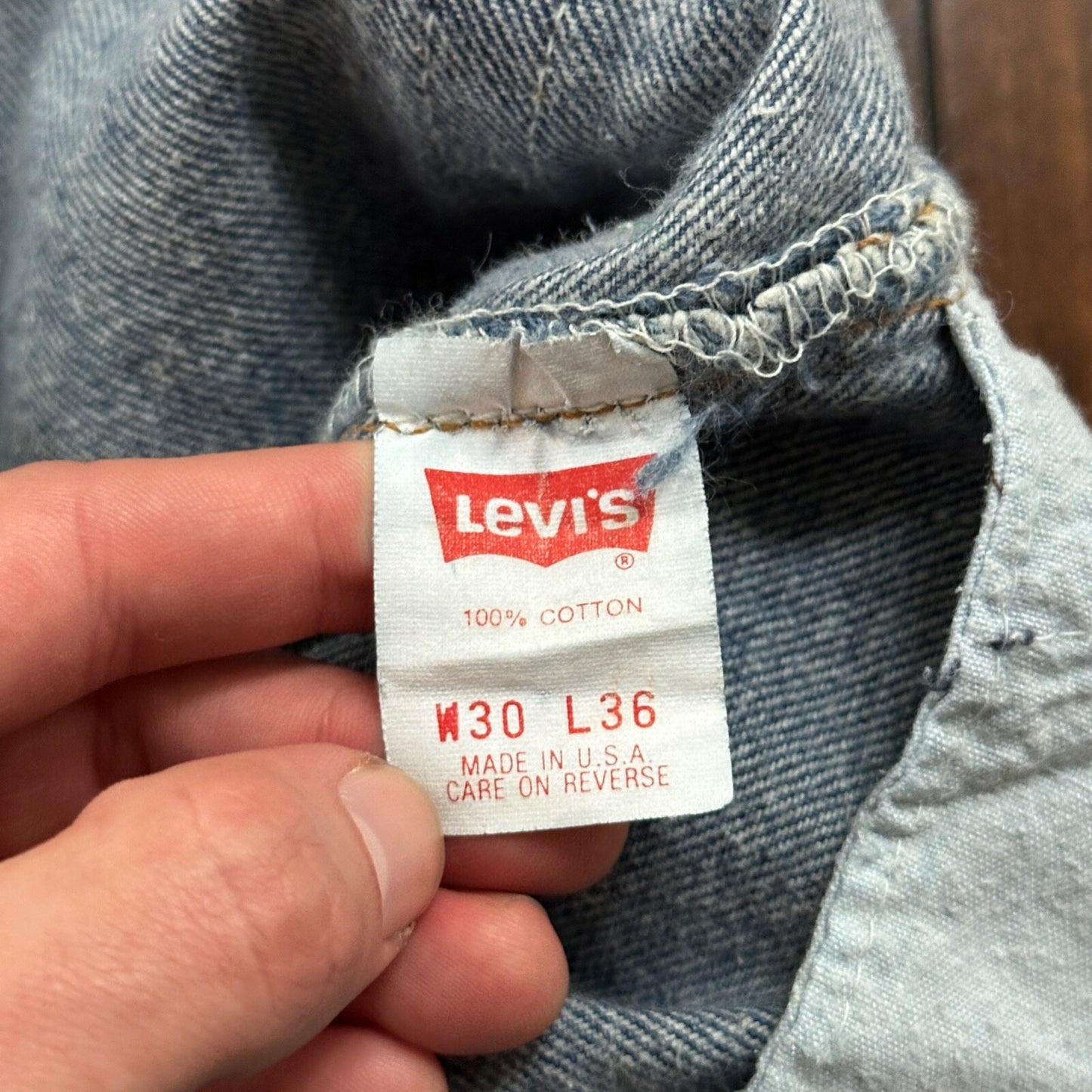 VTG 90s Levis 501 Button Fly 30x36 USA Tag Jeans Straight Acid Wash XX Act 27x32