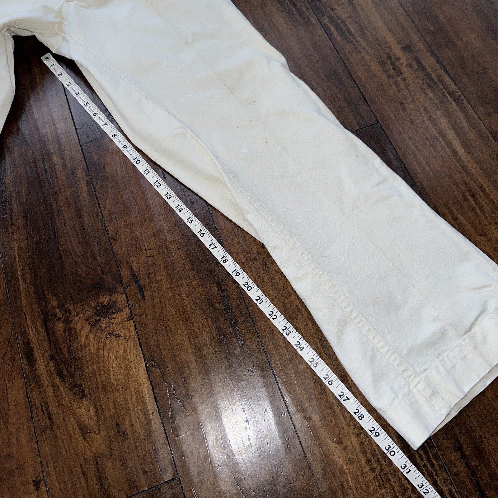 RARE VTG 1920s White Buckle Back Pants Work Wear Union 10s 30s 28x31 Navy USMA