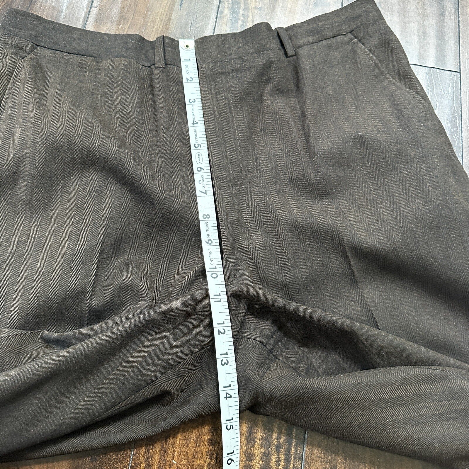 1960s 1970s Brown Striped Sport Jacket VTG Mens Suit 44 33x32 Rockabilly Wool