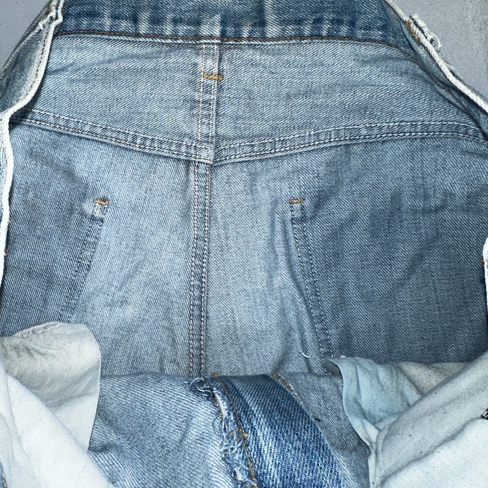 Levis 517 Vintage 80s USA Orange Tab Bootcut Flare Blue Jeans Talon Act 36x30