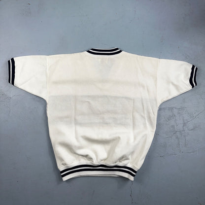 VTG NWT 90s New York Yankees Cliff Engle Knit White Baseball Sweater Mens XL USA