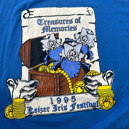 Hanes Single Stitch Treasure of Memories Vintage T Shirt 1995 90s Coins Rap