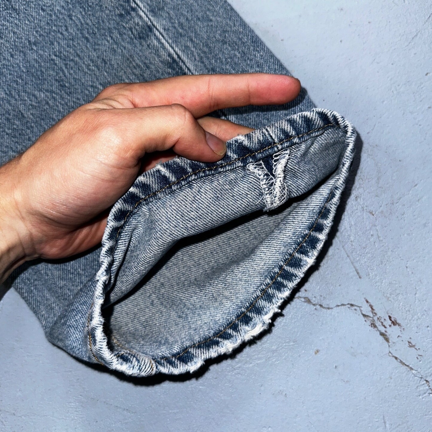 Levis 501 Vintage 90s XX Straight Leg Mexico Jeans 36x29 Light Wash Act 35x28