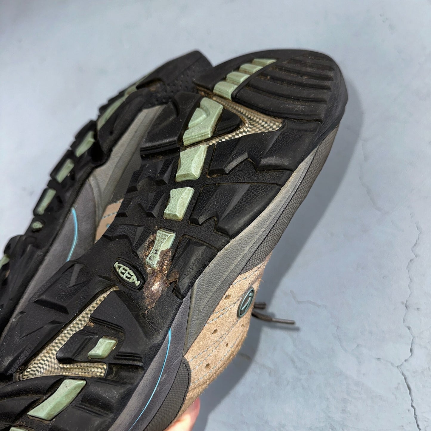 Keen Suede Leather Cap Toe Lace-Up Hiking Outdoor Shoes Women's 10