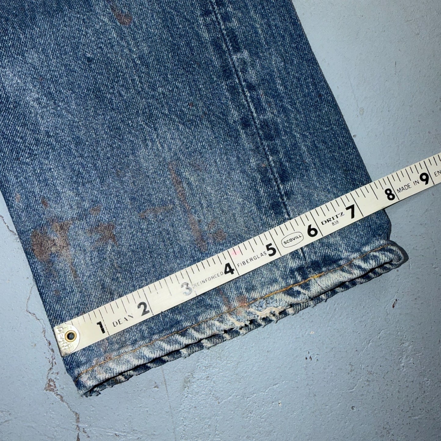 Levis 501 Vintage 80s Redline Selvedge USA XX Jeans Light Wash Act 28x30