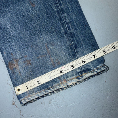 Levis 501 Vintage 80s Redline Selvedge USA XX Jeans Light Wash Act 28x30