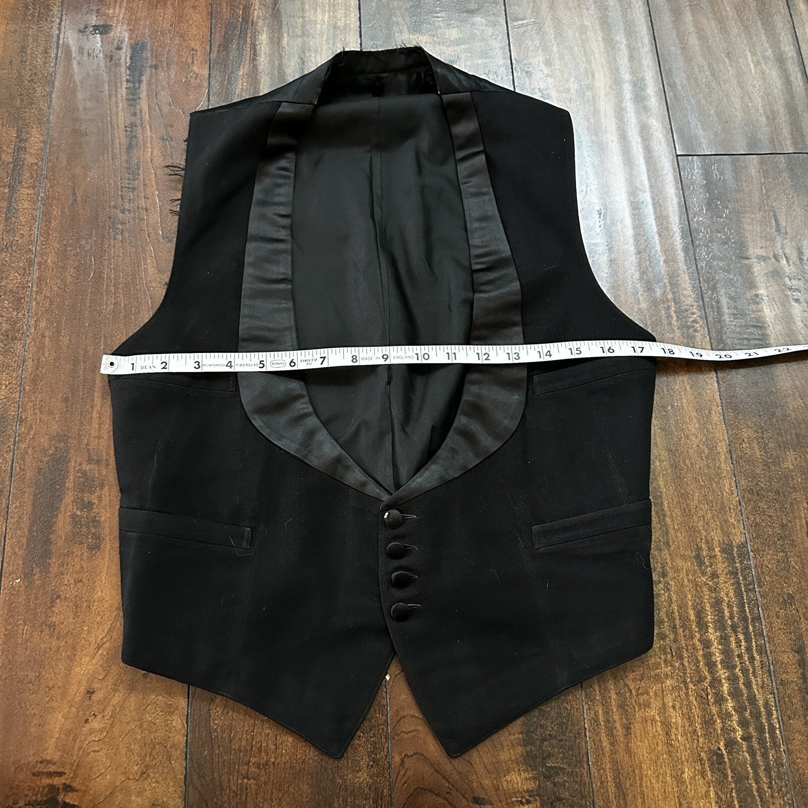 VTG 1920s Mens 3 PC Suit Tuxedo Coat Jacket Pants Wool Thorsen Gray 20s 30s