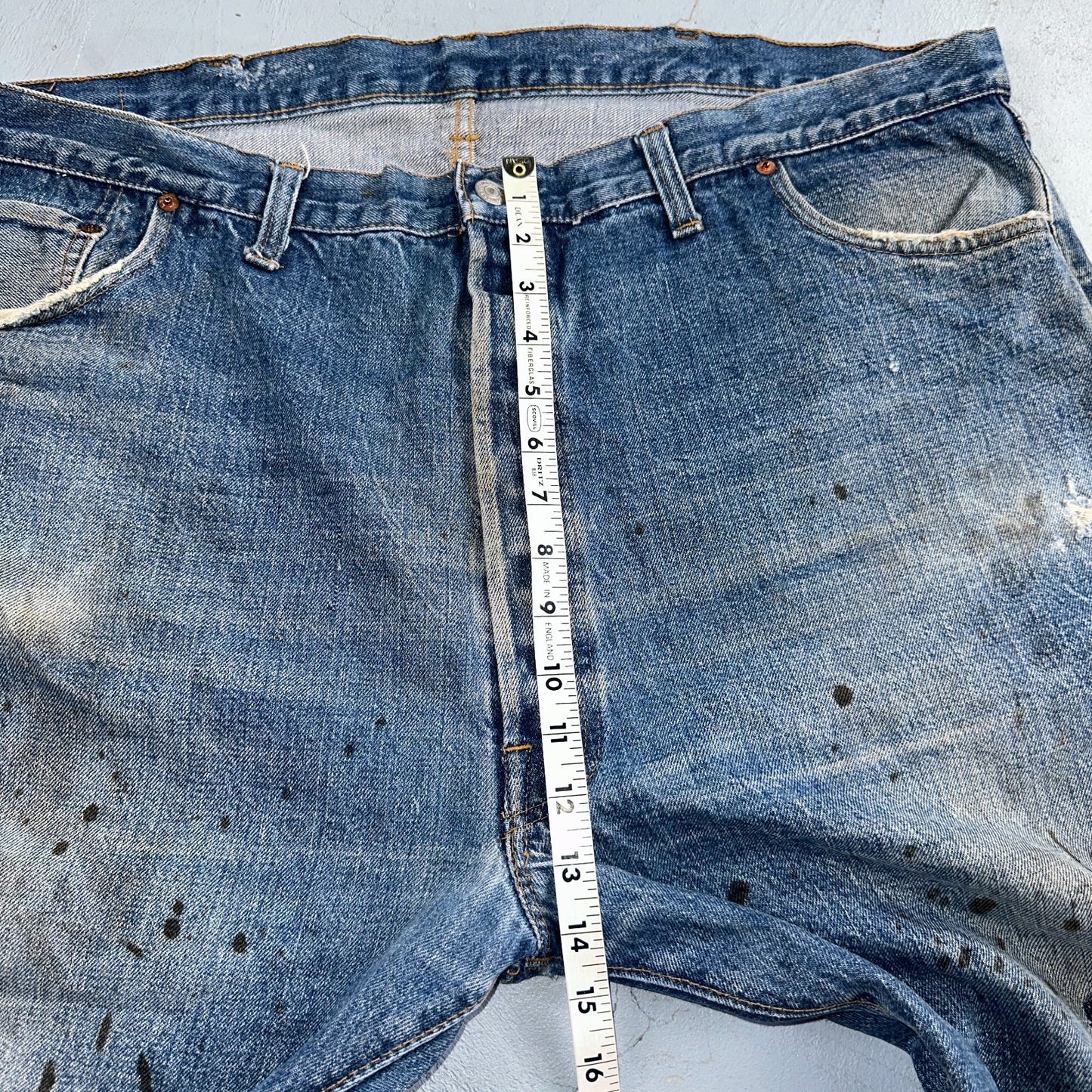 Levis 501 Vintage 70s SS Redline Selvedge USA XX Jeans Med Wash 48x30 Act 43x26