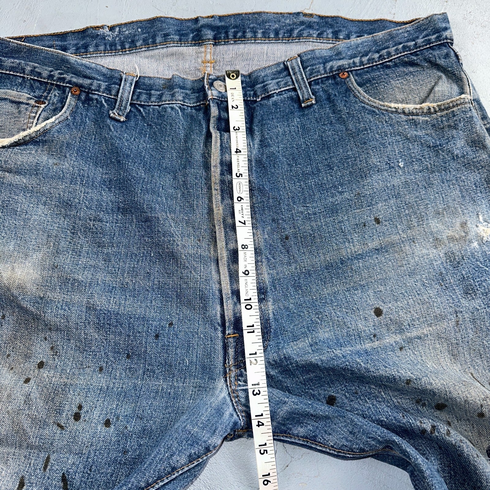 Levis 501 Vintage 70s SS Redline Selvedge USA XX Jeans Med Wash 48x30 Act 43x26