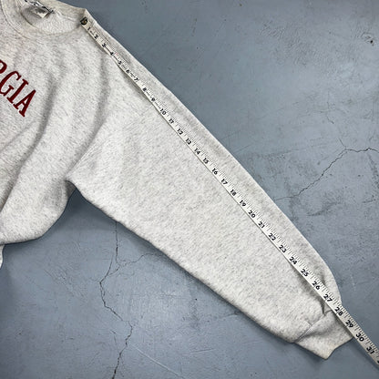Georgia Tennis Bulldogs Sweatshirt Mens XL Lee Gray Red Pullover Cotton 90s USA