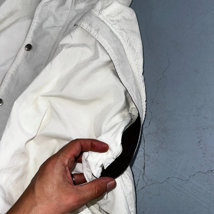 Nike Jacket Vintage 90s Challenge Court Tennis Vest Removable Sleeves RARE White