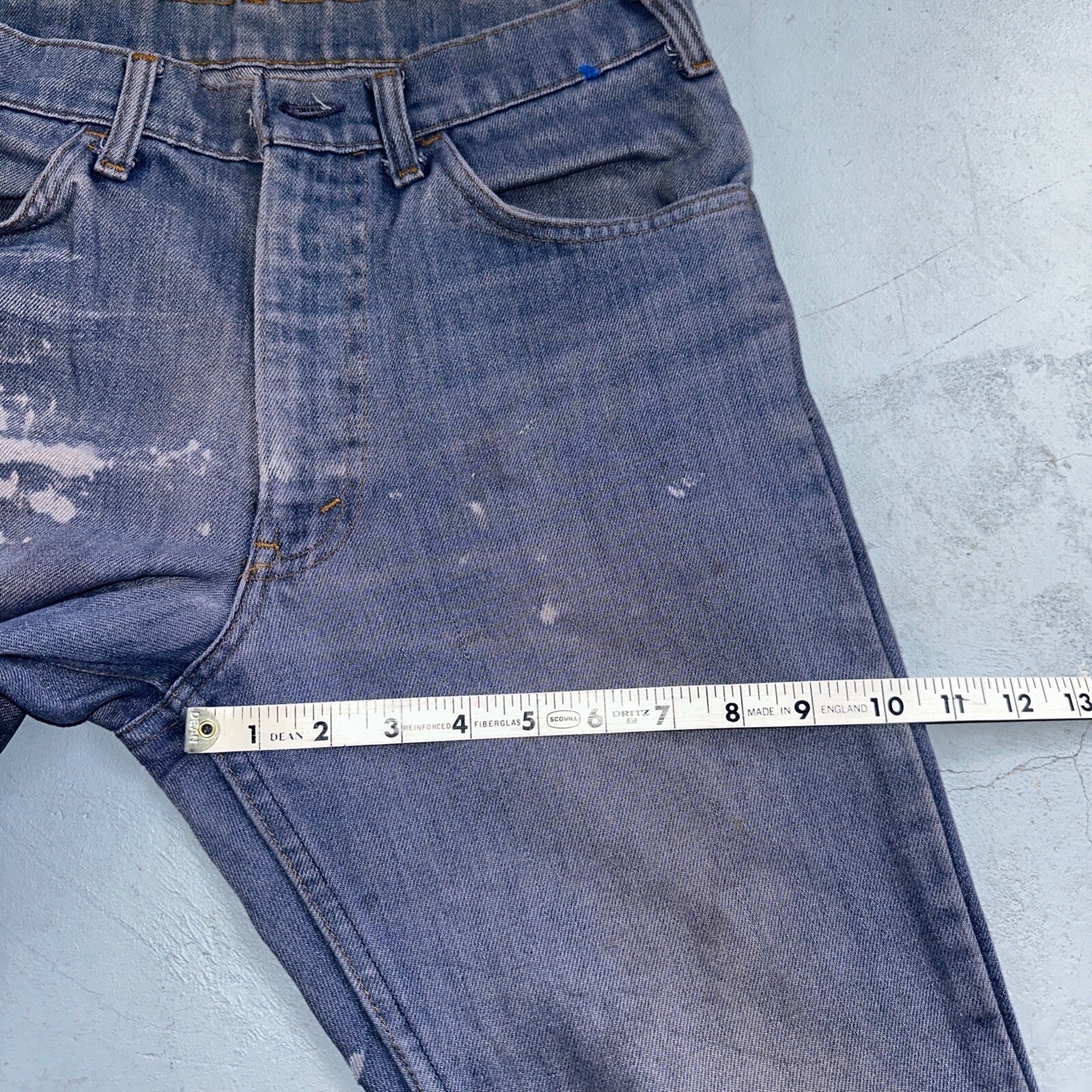 Levis 646 Vintage 70s USA Orange Tab Bootcut Flare Blue Bell Bottom Jeans 29x28