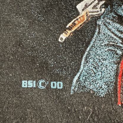 Moose Motorcycle Leather Jacket VTG T Shirt Cow Fell Off Funny Humor Biker Joke