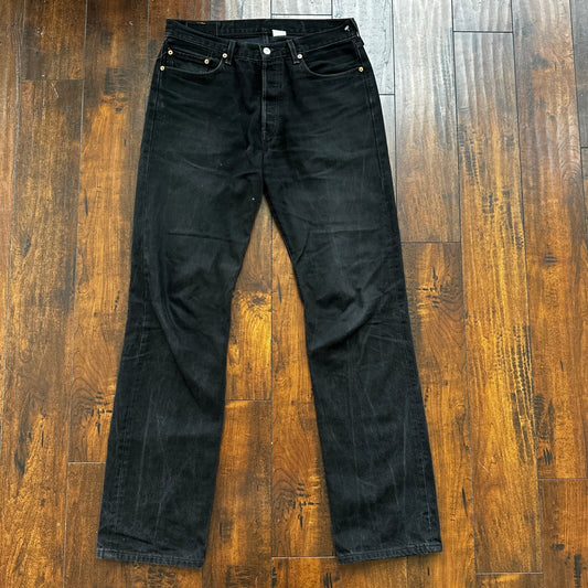 Vintage 90s Mexico Levis 501 XX 34x36 USA Tag Jeans Y2K Black Act 33x36