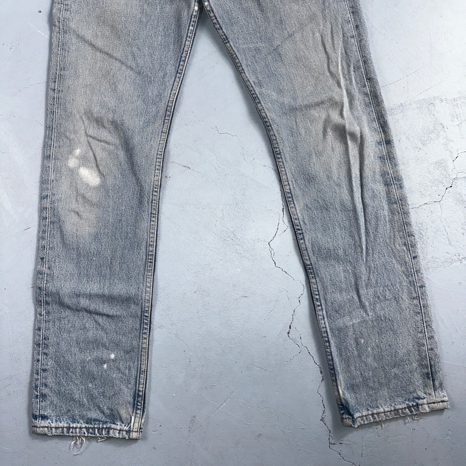 Levis 501 Vintage Y2K Europe Straight Leg Jeans 27x32 90s Light Wash Act 24x30