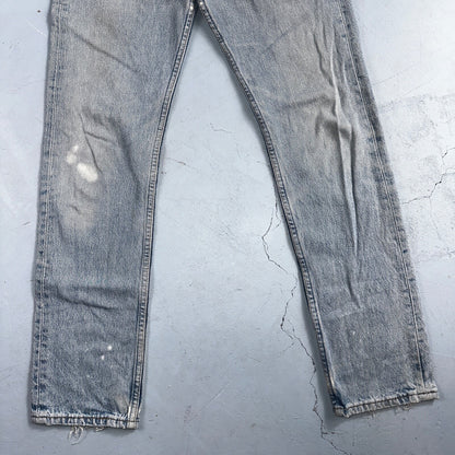 Levis 501 Vintage Y2K Europe Straight Leg Jeans 27x32 90s Light Wash Act 24x30