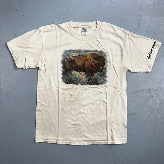 Buffalo VTG T Shirt Yellowstone Travel Animals Love Native America Y2K Photo