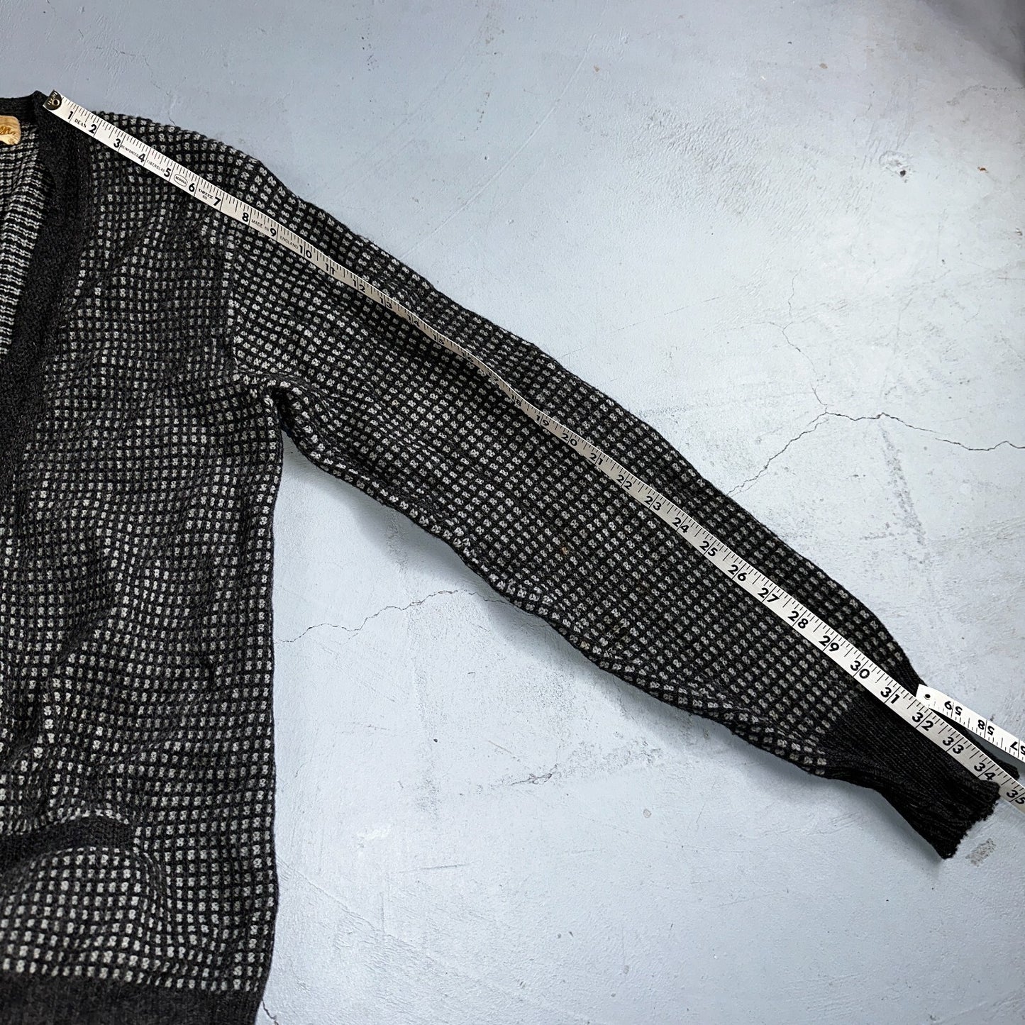 VTG Jantzen Textured Cardigan Adult XL Sweater 1950s Rockabilly No Buttons R