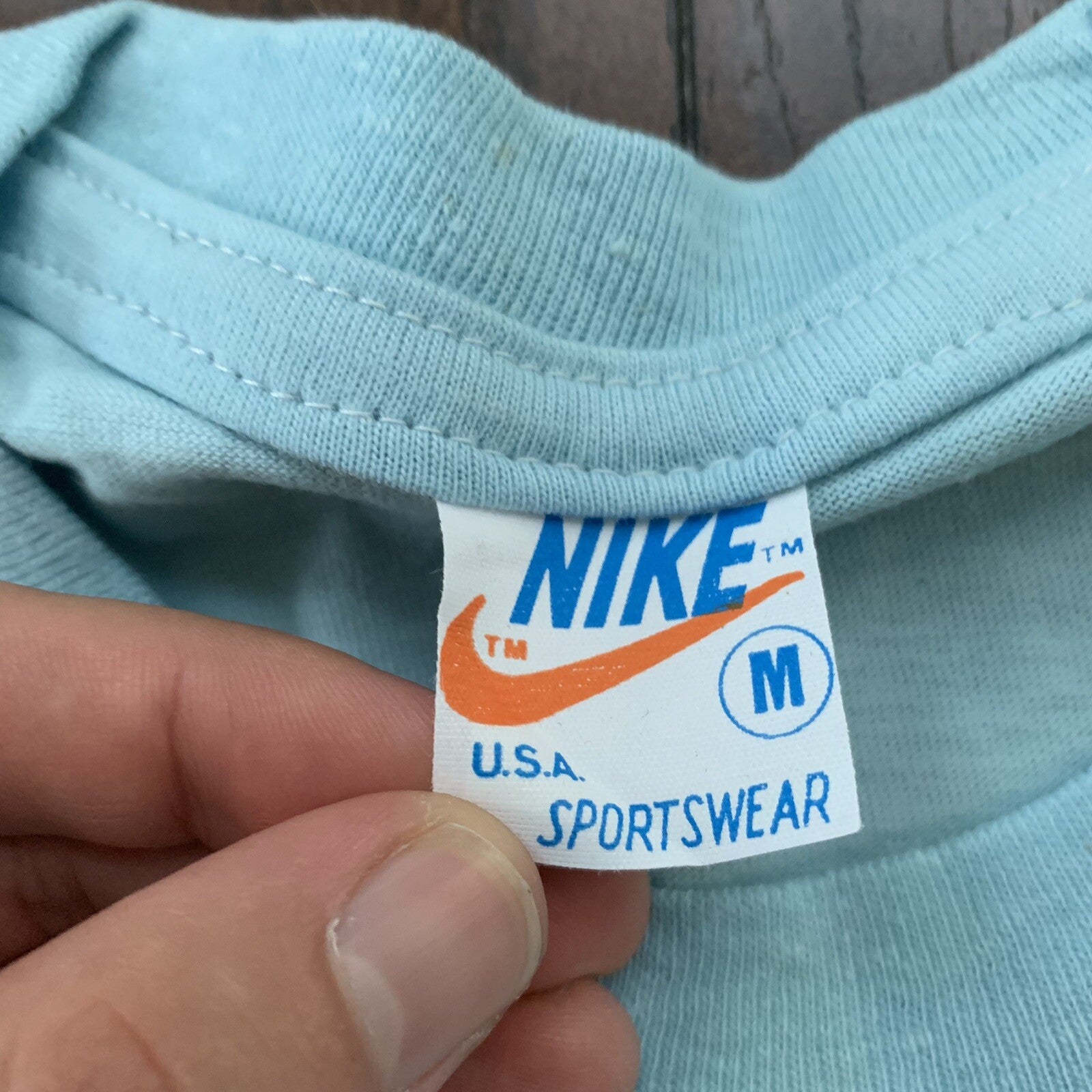 Nike Vintage T Shirt Mens M Rainbow Swoosh Pride Japan Geisha 80s LGBTQ Europe