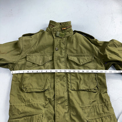 VTG US ARMY M-65 Field Jacket Coat Cold Weather Mans OG-107 Vietnam 70s 1970s