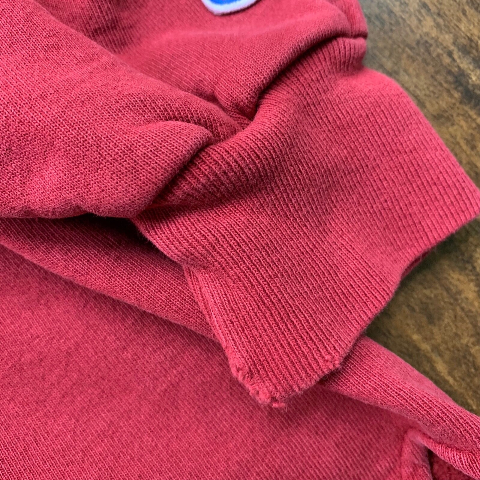 VTG Champion Western Oregon Sweatshirt Crewneck 80s 90s Embroidery 70s Red Rare