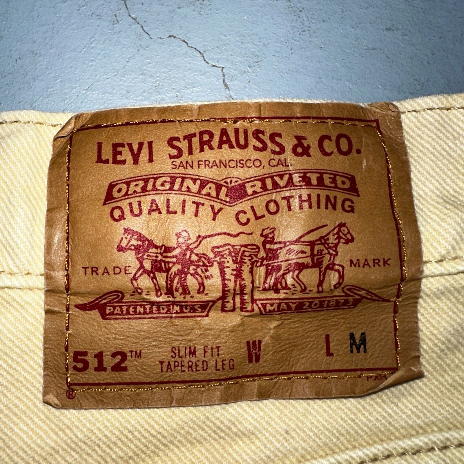 Levis 512 Vintage 90s USA Women Jeans Cream Slim Tapered Leg 7 M 501 Act 25x26