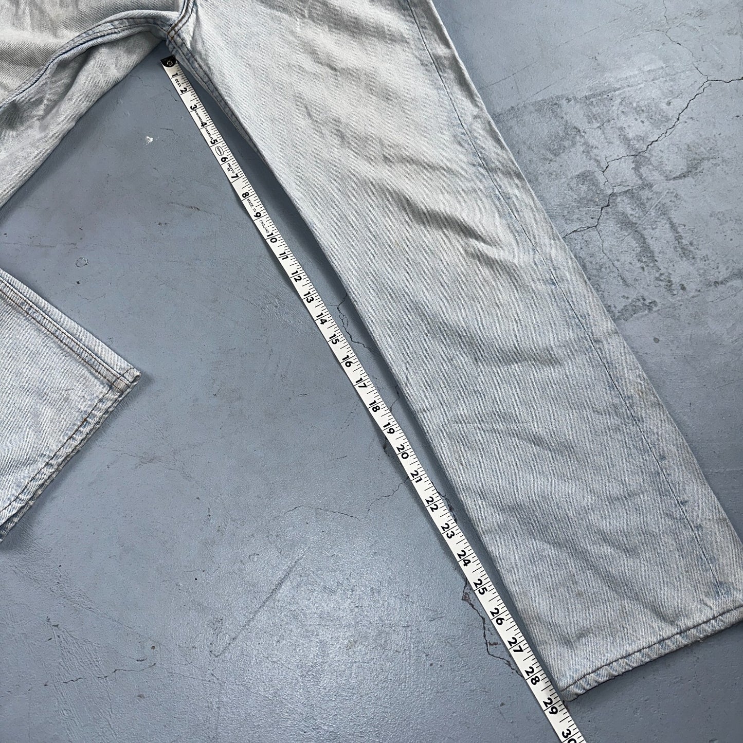 Levis 501 Vintage 90s USA XX Straight Leg Jeans Blue Light Wash 33x30 Act 31x29