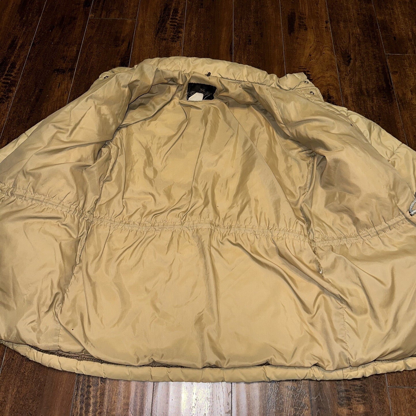 Vintage Golden Fleece Men's Tan Winter Jacket Parka Down Like Poly 70s 80s