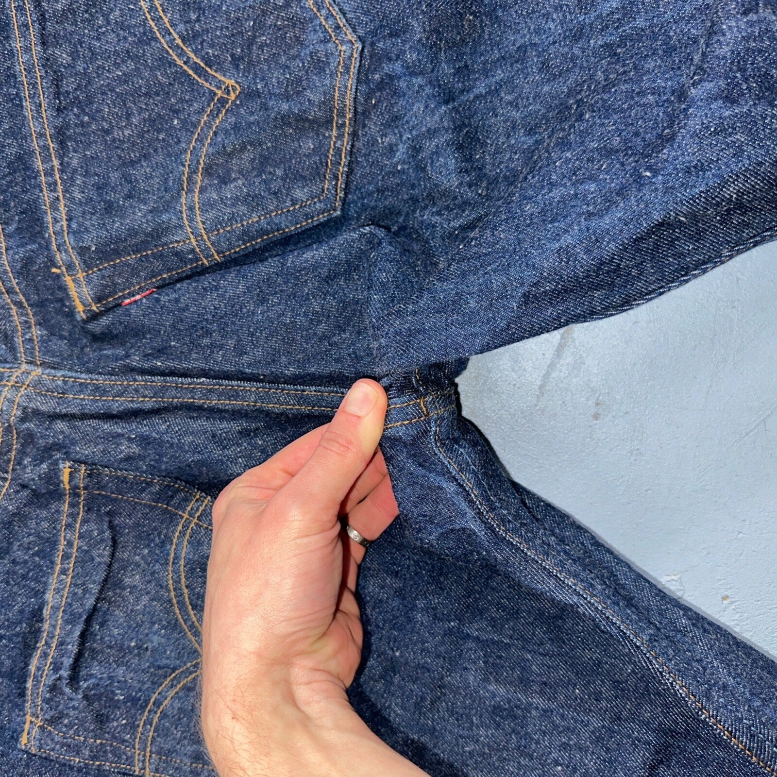 Levis 501 Vintage 90s USA XX Straight Leg Jeans Blue Dark Wash 34x32 Act 31x29