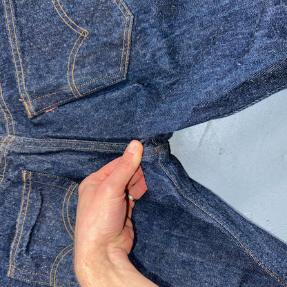 Levis 501 Vintage 90s USA XX Straight Leg Jeans Blue Dark Wash 34x32 Act 31x29