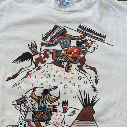 Glacier National Park Montana Hanes XL VTG T Shirt Indian Tribe Native American