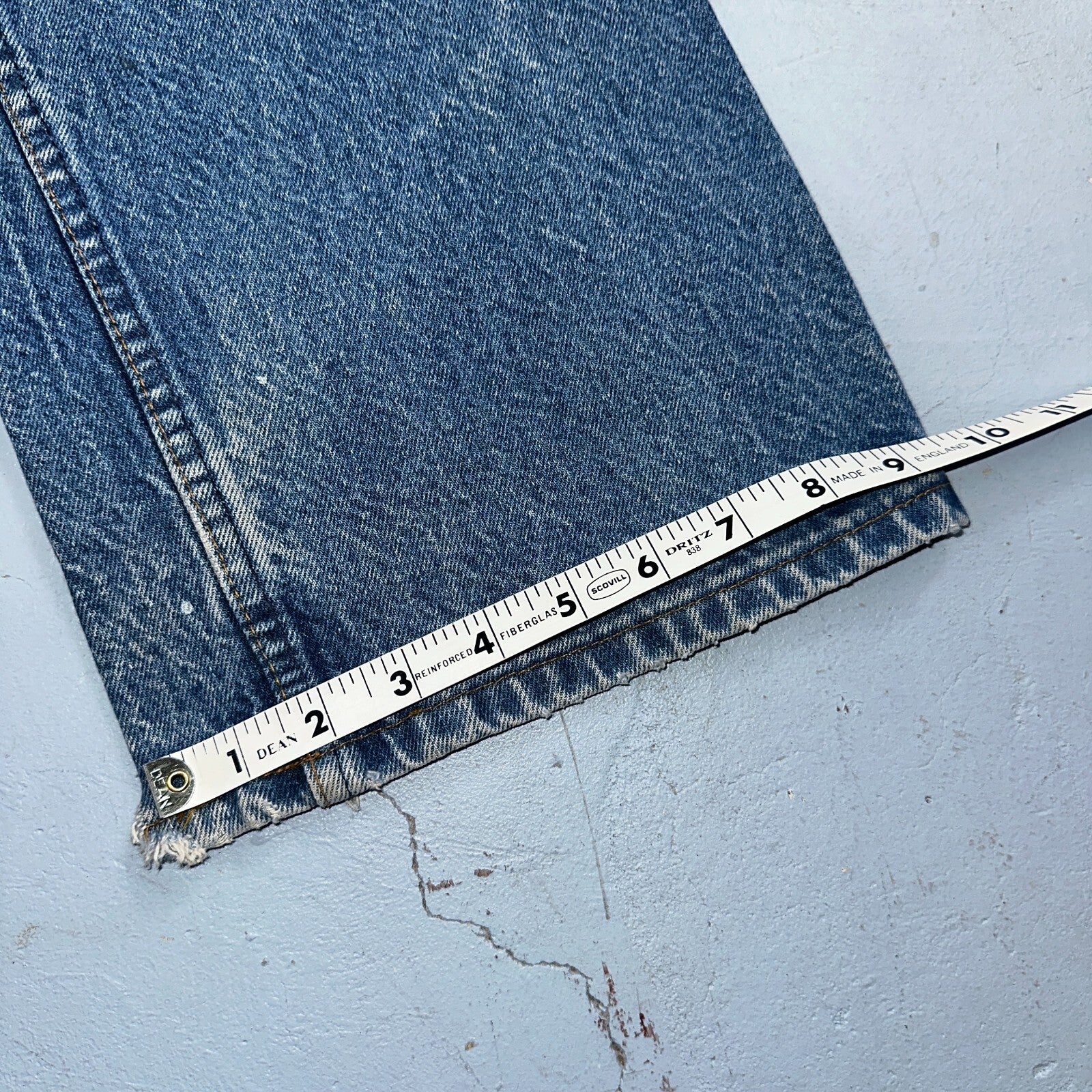 Levis 517 Vintage 80s USA Orange Tab Bootcut Flare Blue Jeans Talon Act 34x28