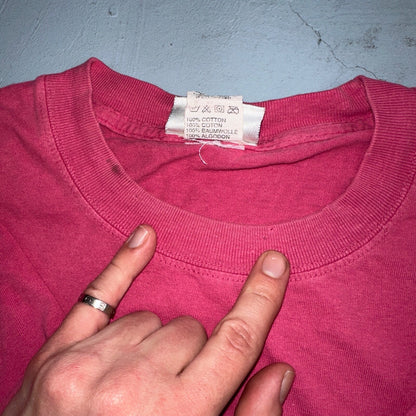 Disney Animal Kingdom Safari VTG T Shirt 90s Minnie Mouse Cute Pink USA Rare M