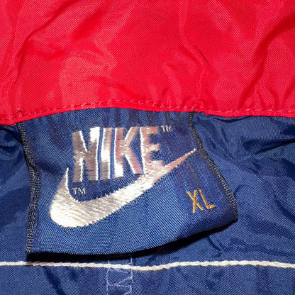 Nike 1980s Blue Tag Vintage Jacket Nylon 70s Windbreaker Running Front Youth XL
