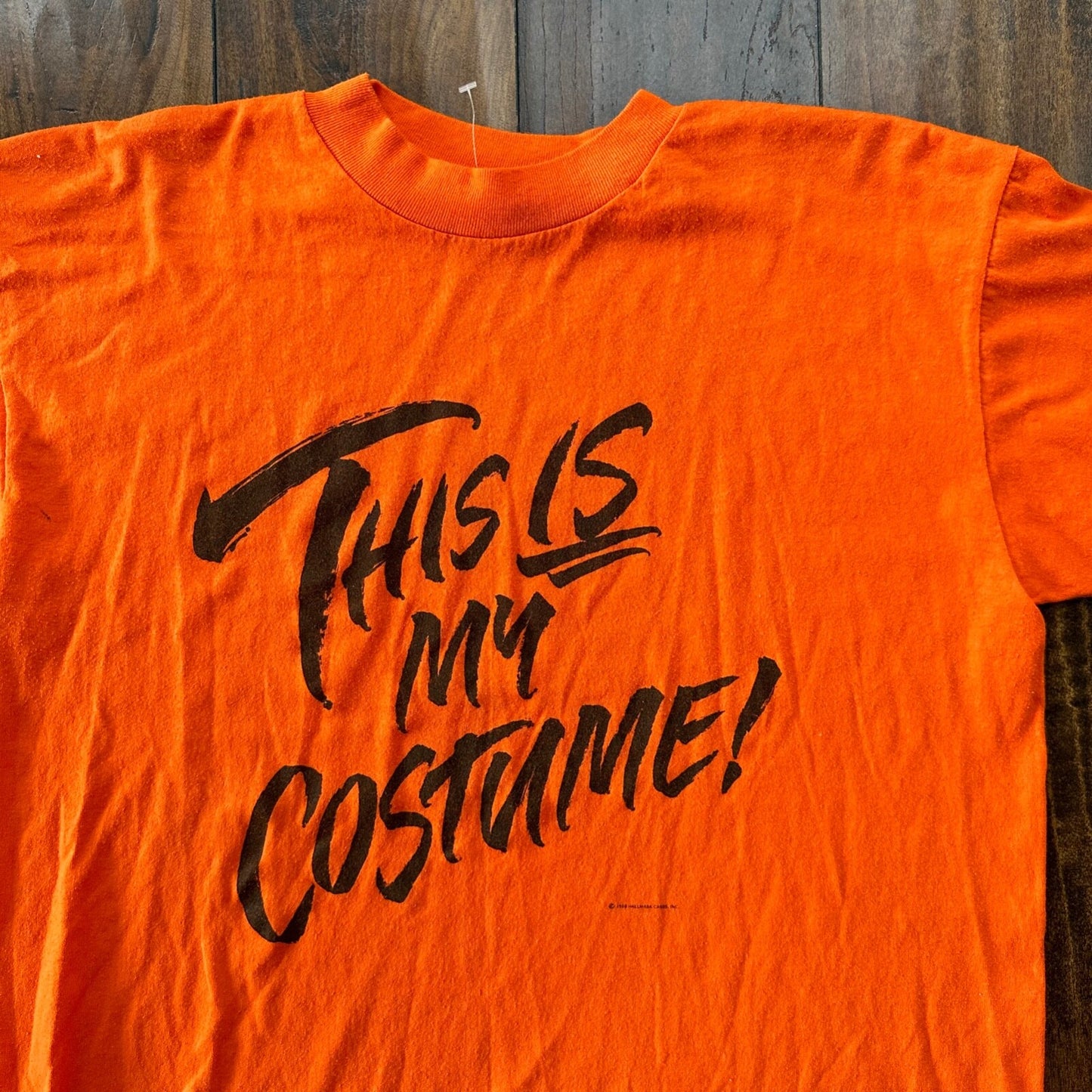 Halloween This Is My Costume Pumpkin Orange Vintage T Shirt 80s Music Band Rap
