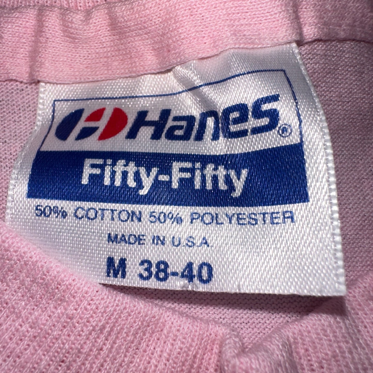 Northwest Hanes 1980s VTG T Shirt 80s Pink Hot Rod Customs Oregon PDX Pink Art