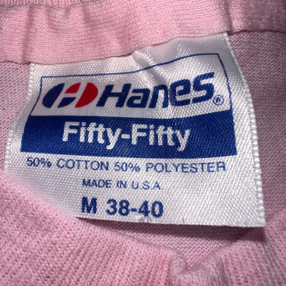 Northwest Hanes 1980s VTG T Shirt 80s Pink Hot Rod Customs Oregon PDX Pink Art