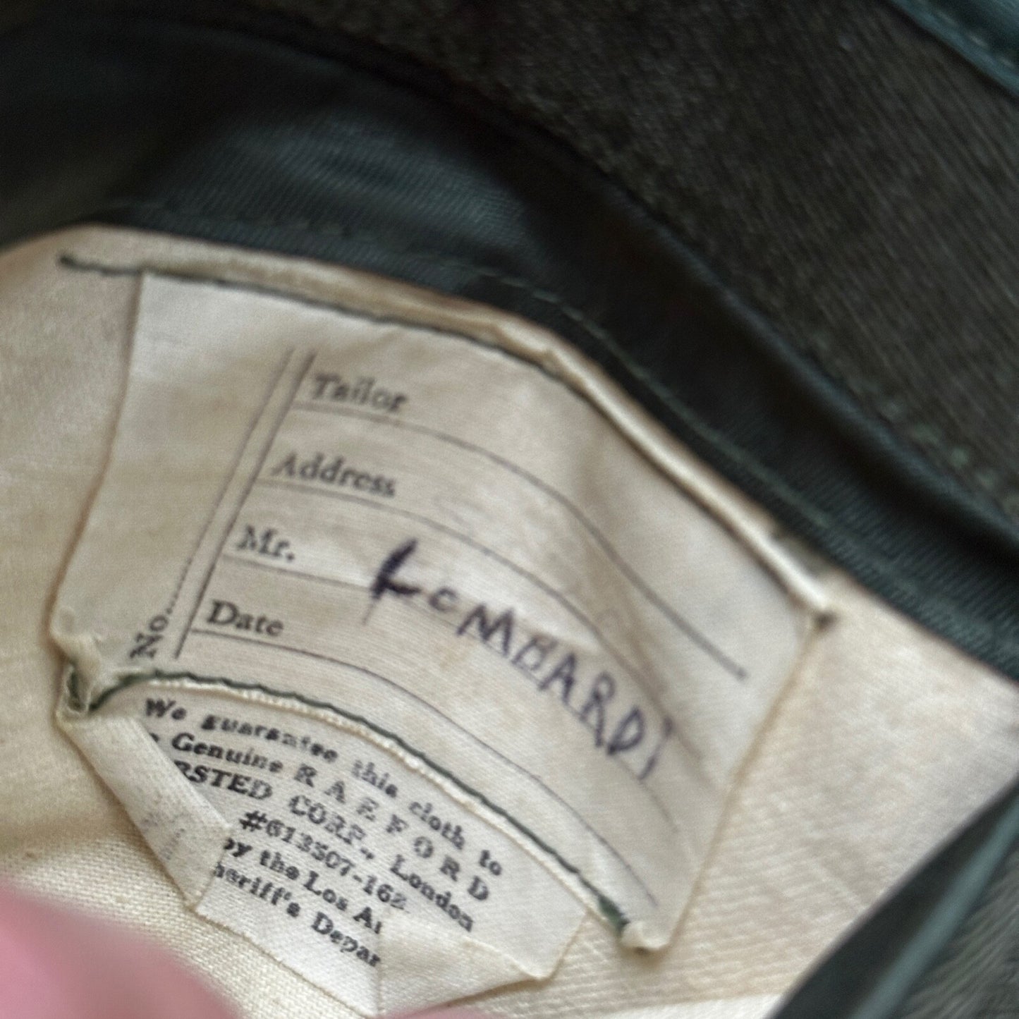 WWII Nurse Uniform Green Wool Cropped 1940s Vintage Jacket Air Force USA Talon