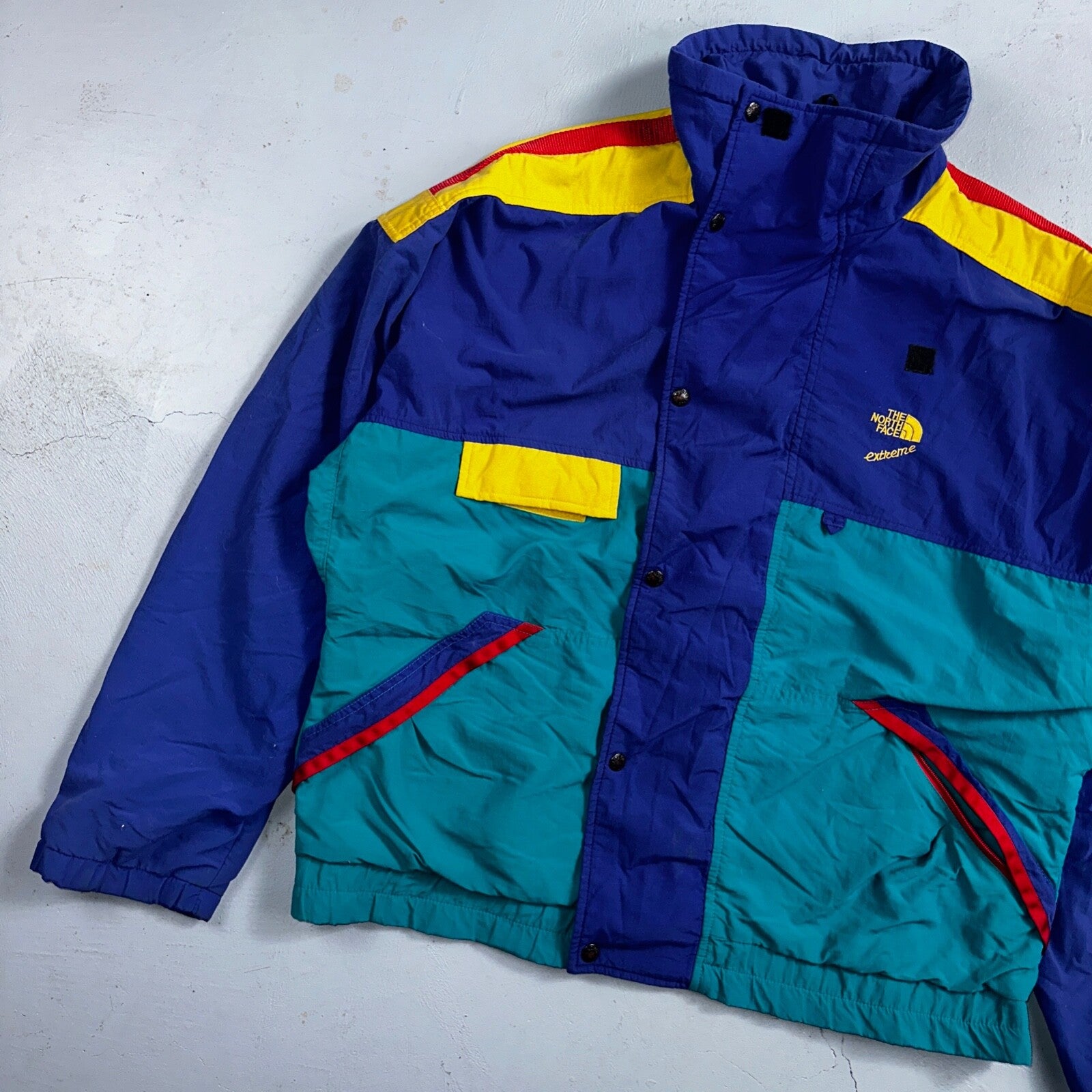 The North Face Color Block VTG 90s Gore Tex Extreme Ski Jacket Pullover Anorak