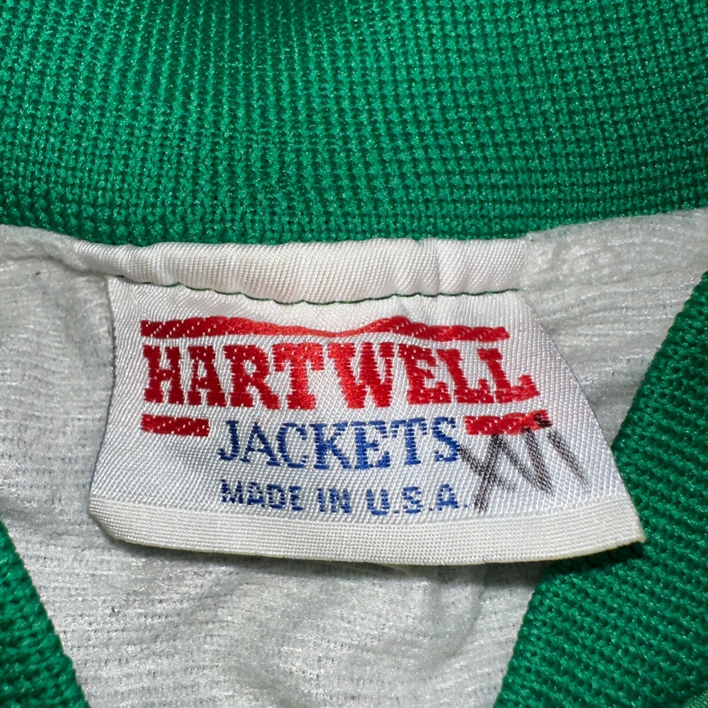 Vintage East Bay Classic Starter Satin Jacket Nylon 80s Green Chainstitch Cars