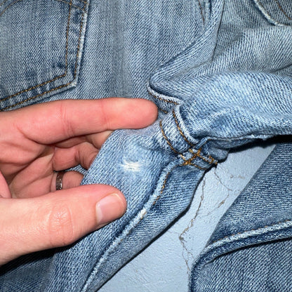 Levis 501 Vintage Y2K XX Straight Leg Jeans Blue Light Wash 34x34 Act 33x32